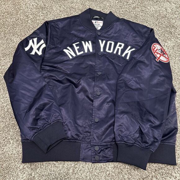 New York Yankees Pro Standard Wordmark Satin Full-Snap Jacket Men’s Size 3XL - Picture 1 of 10